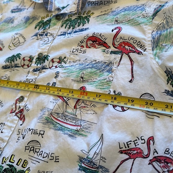 EUC Reverse Threads Men's Casual Short Sleeve Shirt White Size XL See Photos - Picture 5 of 6